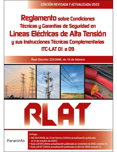 Reglamento de Lineas Electricas de Alta Tension RLAT 2ª edicion 2022